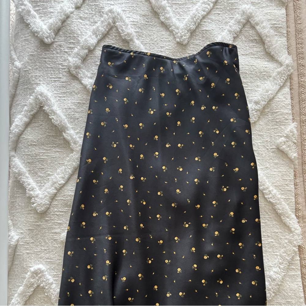 Abercrombie Floral Silk Skirt